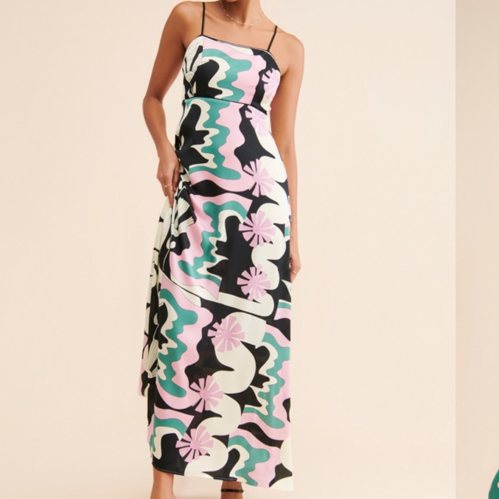 BNWT Oopscool x Anthropologie printed gown
